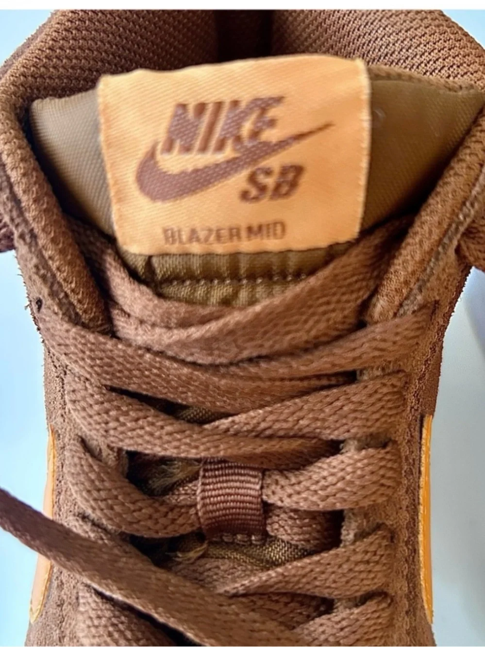 Nike SB Zoom Blazer Mid Pecan Light Curry 864349-203 Skater SB Vulcanized Retro